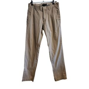 Banana Republic Emerson Mid Rise Chinos 100% Cotton Tan Casual Work Mens 30 / 32